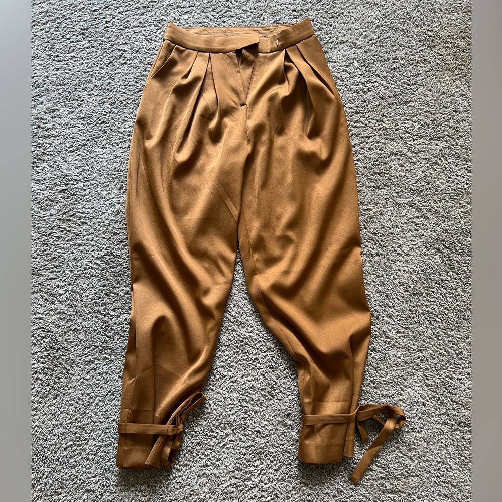 Rumours satin tie ankle trousers - Picture 3 of 3
